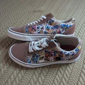 Vans Old Skool Disney 100th Anniversary Brown Scrapbook Sneakers Mens 8.5 Wmn 10